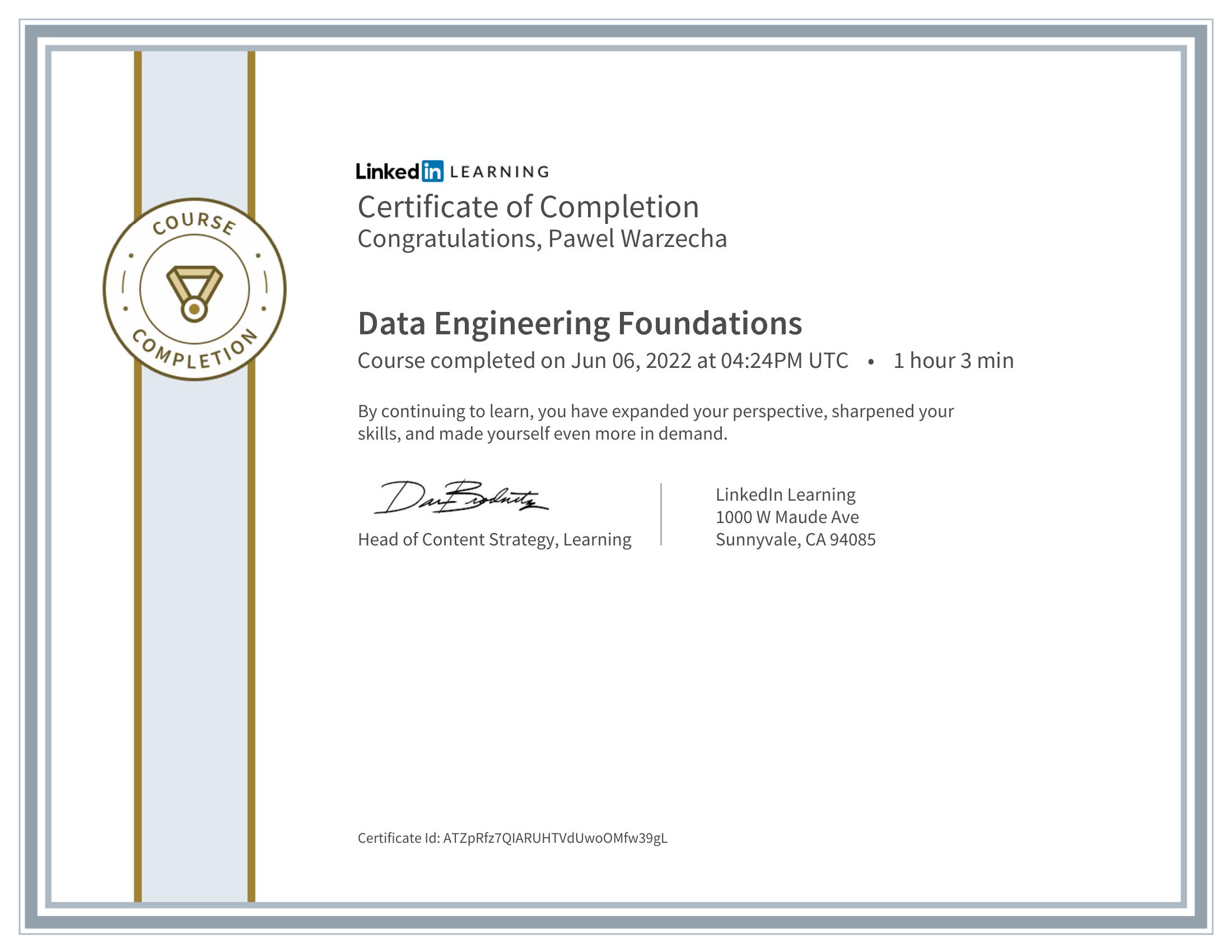 Data Engineering Certificate
