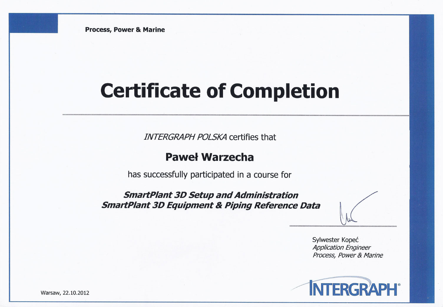 Smart 3D Certificate