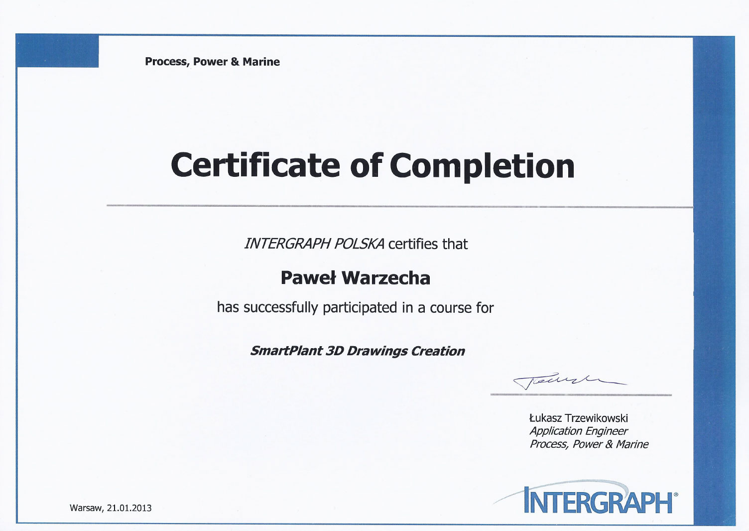 Smart 3D Certificate